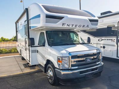 2027 Entegra ODYSSEY — front three-quarter view