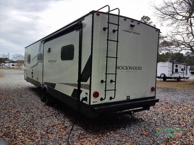 2026 Forest River Rockwood Ultra Lite — rear three-quarter view