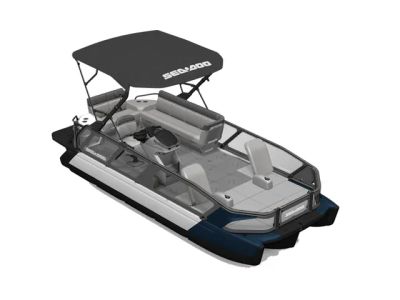 2025 Sea-Doo Switch™ Sport 21 - 230 hp Galvanized — front three-quarter view
