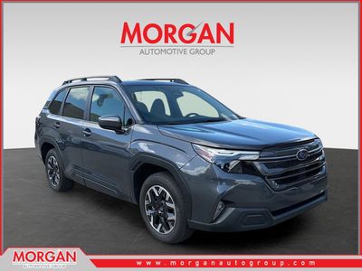 2026 Subaru Forester Premium in Magnetite Gray Metallic — front three-quarter view