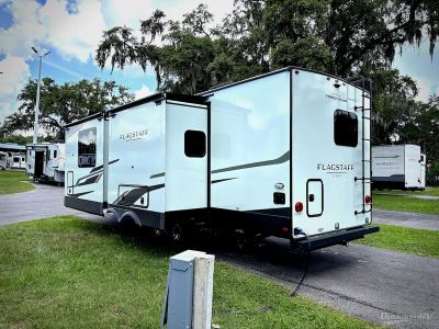 2026 Forest River Flagstaff Classic — rear three-quarter view