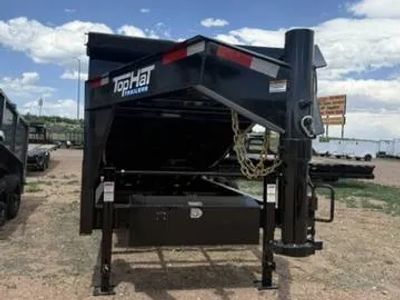 2026 TOP HAT "DX14GN" 16x83 GOOSENECK DUMP — front three-quarter view