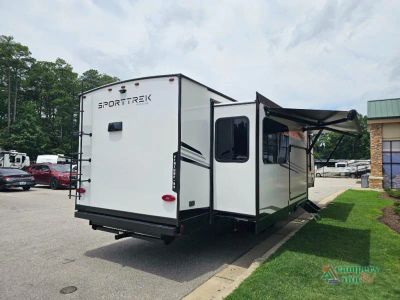 2027 Venture RV SportTrek Touring Edition — rear three-quarter view
