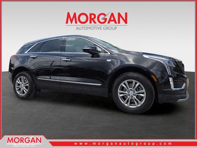 2020 Cadillac XT5 Premium Luxury in Black — front three-quarter view