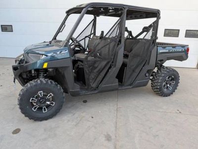 2026 Polaris® Ranger Crew XP 1000 Premium Blue Labyrinth — front three-quarter view