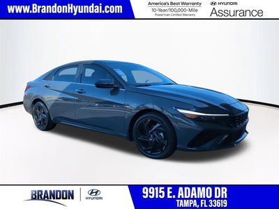 2026 Hyundai ELANTRA SEL Sport in Gray — front three-quarter view