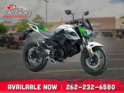 2024 Kawasaki Z e-1 ABS — front three-quarter view