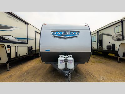 2022 Forest River RV Salem — rear three-quarter view