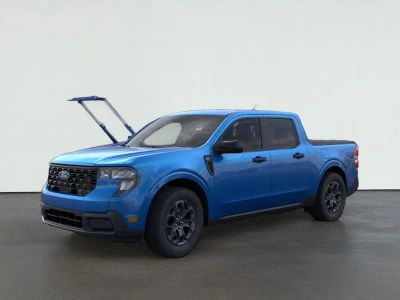 2026 Ford Maverick XLT in Velocity Blue — front three-quarter view