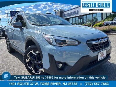 2023 Subaru Crosstrek Limited in Cool-Gray Khaki — front three-quarter view
