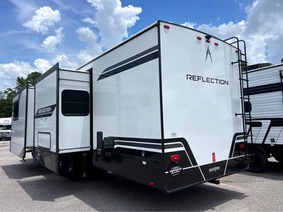 2026 Grand Reflection Travel Trailer — rear three-quarter view