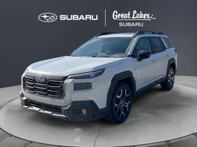 2026 Subaru OUTBACK Touring XT in Crystal White Pearl — front three-quarter view