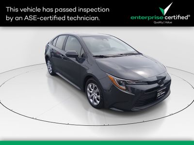 2023 Toyota Corolla LE CVT — front three-quarter view