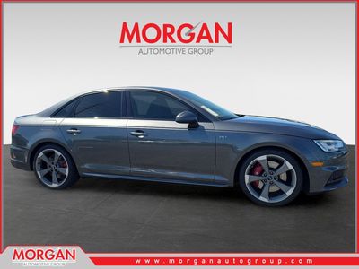 2018 Audi S4 3.0T Premium Plus in Gray — front three-quarter view