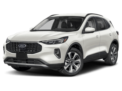 2026 Ford Escape Platinum in White — front three-quarter view