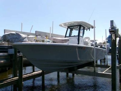 2024 Sportsman Masters 267OE Bay Boat — front three-quarter view
