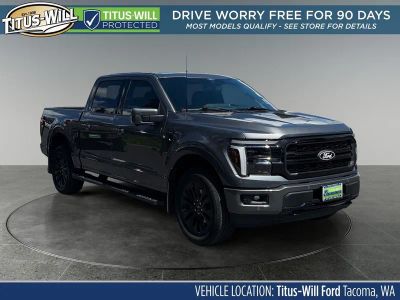 2026 Ford F-150 Lariat in Carbonized Gray Metallic — front three-quarter view