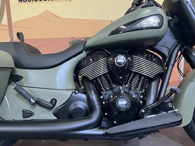 2025 Indian Motorcycle Springfield Dark Horse Moss Green Smoke — photo 11 view
