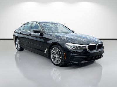 2019 BMW 5 Series 530i in Black — front three-quarter view