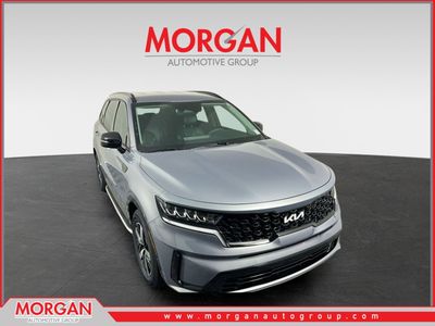 2023 Kia Sorento S in Everlasting Silver — front three-quarter view
