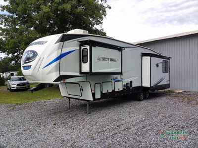 2021 Forest River RV Cherokee Arctic Wolf Suite — rear three-quarter view