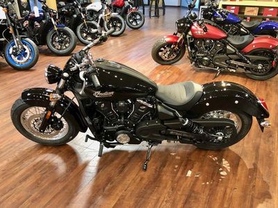 2025 Indian Motorcycle Scout Classic Limited Black Metallic — engine compartment view