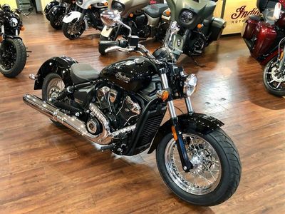 2025 Indian Motorcycle Scout Classic Limited Black Metallic in BLACK METALLIC — front three-quarter view