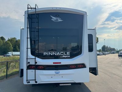 2026 Jayco Pinnacle — rear three-quarter view
