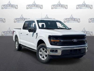 2026 Ford F-150 XLT in White — front three-quarter view
