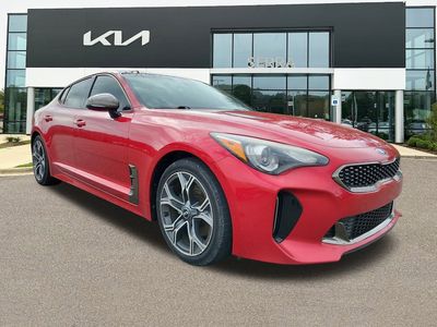 2021 Kia Stinger GT-Line in HiChroma Red — front three-quarter view