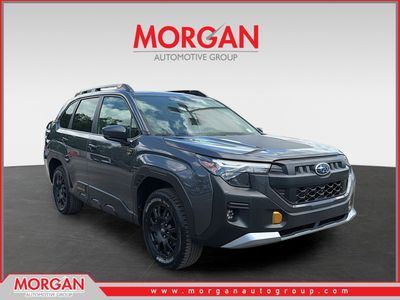 2026 Subaru Forester Wilderness in Magnetite Gray Metallic — front three-quarter view
