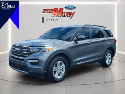 2024 Ford Explorer XLT in Carbonized Gray Metallic — front three-quarter view