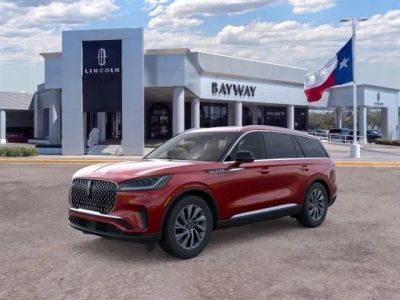 2026 Lincoln Aviator Premiere in Red Carpet Tinted Clearcoat — front three-quarter view
