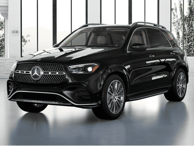 2026 Mercedes-Benz GLE 350 in Obsidian Black Metallic — front three-quarter view
