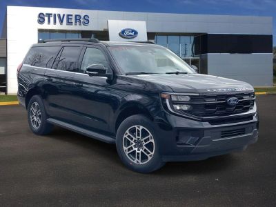 2026 Ford Expedition MAX Active in Agate Black Metallic — front three-quarter view