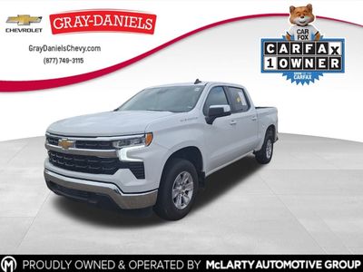 2025 Chevrolet Silverado 1500 LT in Summit White — front three-quarter view