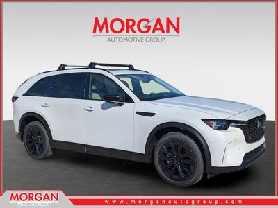 2026 Mazda CX-90 Premium Sport in Rhodium White Premium — front three-quarter view