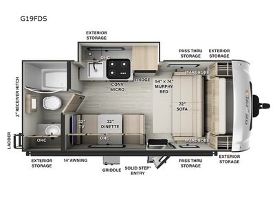 2024 Rockwood GEO Pro G19FDS - Photo 2