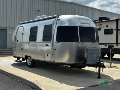 2010 Airstream Sport — front three-quarter view