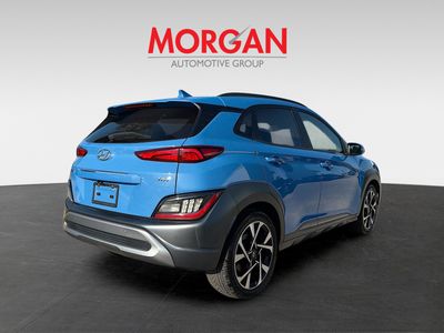 2022 Hyundai Kona — rear three-quarter view