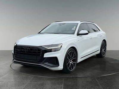 2021 Audi Q8 — rear three-quarter view