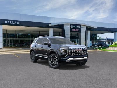 2026 GMC Terrain Denali in Ebony Twilight Metallic — front three-quarter view