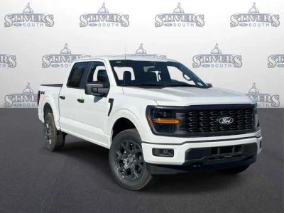 2026 Ford F-150 STX in White — front three-quarter view