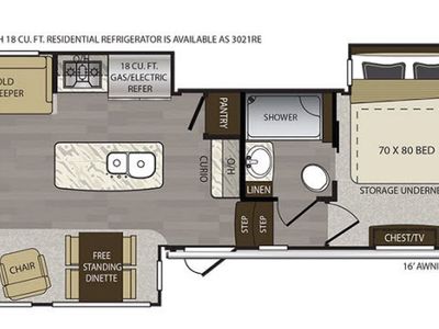 2019 Keystone RV Alpine — side profile view