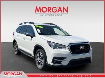2022 Subaru Ascent Touring in White — front three-quarter view