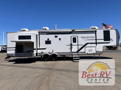 2026 Forest River RV Wildwood Heritage Glen — rear three-quarter view