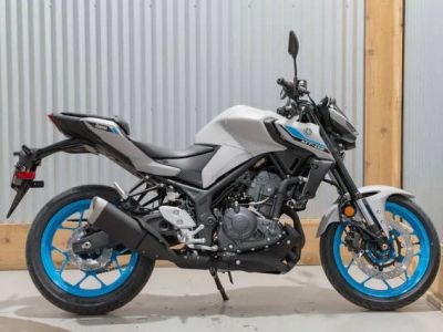 2025 Yamaha MT-03 — front three-quarter view