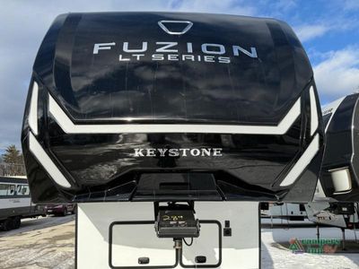 2026 Keystone RV Fuzion Impact Edition — rear three-quarter view