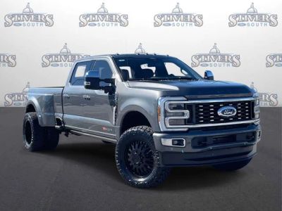 2026 Ford F-350SD Platinum in Gray — front three-quarter view