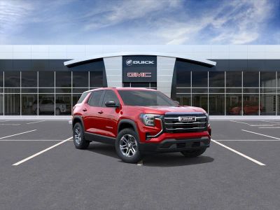 2026 GMC Terrain Elevation in Volcanic Red Tintcoat — front three-quarter view
